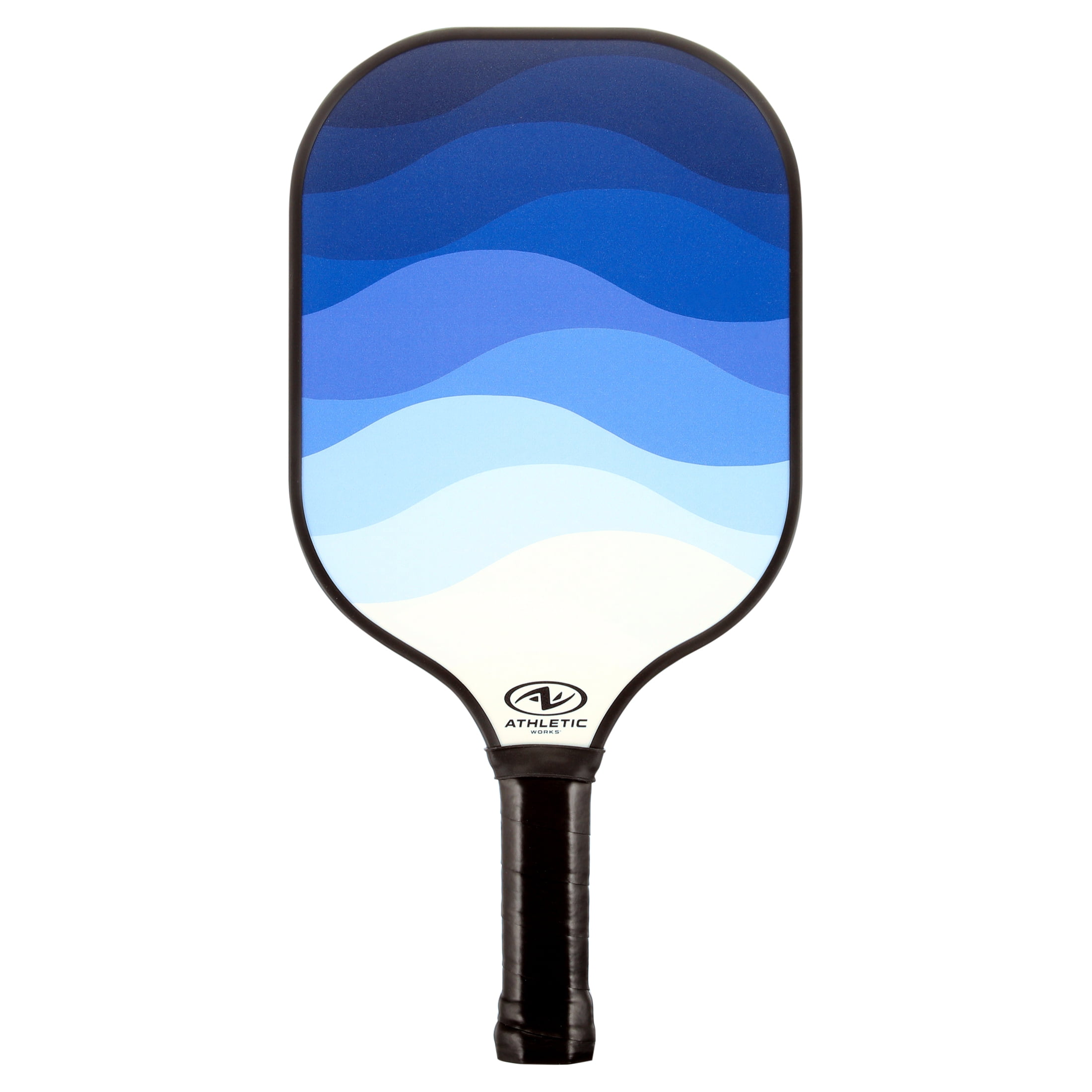 (2 pack) Athletic Works Fiberglass Pickleball Paddle, Blue Wave