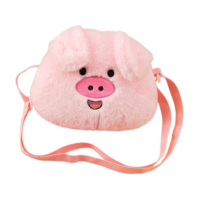 Linda bolsa de cuerpo cruzado en forma de animal para niños adultos para la fiesta de la calle comercial de regalos Cerdito