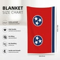 thumbnail image 3 of Tennessee Flag Flannel Fleece Blanket All Season Flannel Throw For Sofa Bed Car Outdoor Home 32x48 Inch, 3 of 6