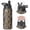 Black-2, variant on Leopard Print Insulated Stainless Steel Water Bottle with Straw & Cleaning Brush – 18 Oz | Leakproof, BPA-Free, 304 Stainless Steel, Wide Mouth, Travel Mug for Car, Gym, Office