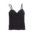 thumbnail image 4 of Low Back Bras For Women Padded Bra Tops V Neck Bra Vest Short T-Shirt Sleeveless Tank M Size 1Pack, 4 of 5