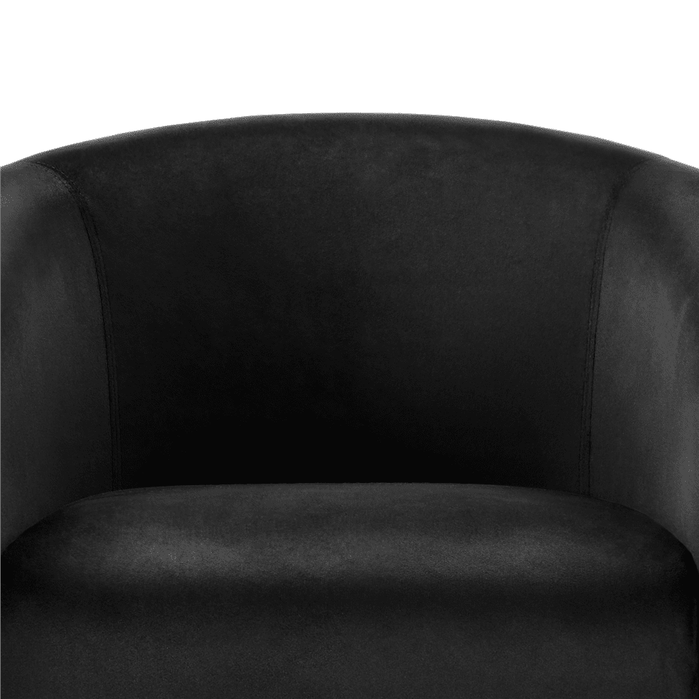 Black velvet 2025 tub chair