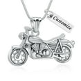thumbnail image 2 of Motorcycle Urn Necklace for Men Women Ashes Cremation Jewelry Stainless Steel Keepsake Memorial Pendent for Ash Holder, 2 of 8