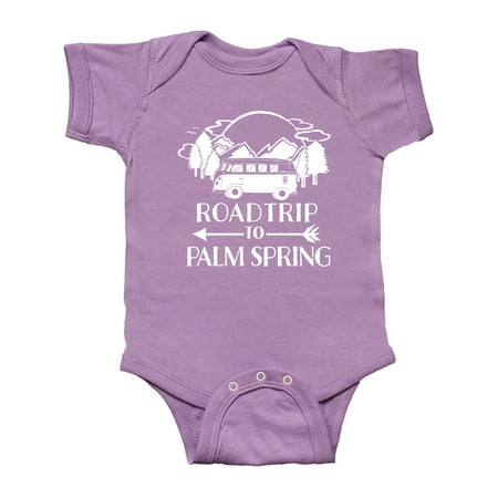 

Inktastic Road Trip To Palm Spring Gift Baby Boy or Baby Girl Bodysuit