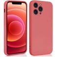 thumbnail image 1 of AslabCrew Étui iPhone 12 Mini Protection Complète Silicone Couleur Unie Anti-Rayures TPU Robuste Couverture Téléphone Intelligent 5.4 Pouces, Heather Rose Heather Rose 12Mini (5.4 Pouces), 1 of 6