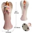 thumbnail image 3 of Statue d'Ange Paisible avec Lys, Figurine d'Ange Gardien, Ange en Résine de Collection pour la Déco de la Maison, Cadeau Attentionné de Sympathie Ou Commémoratif, 3 of 6