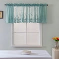 thumbnail image 1 of SSZMDLB 3Pcs Lace Curtain, Valance Curtain, Woven Textured Bathroom Window Valance, Water Repellent Curtain for Kitchen, Laundry Room, Rod Pocket Lace Curtain for Light Filtering, 1 of 9