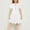 White, variant on BRGZLK Girls Summer Dresses Trendy Solid Color Round Neck Puff Sleeve A-Line Dress Casual Comfortable Holiday Midi Dress Blue 12-13 Years