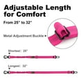 thumbnail image 6 of Plutus Pet Dog Seat Belt for Car, Adjustable with Carabiner Clip, Hot Pink, 6 of 7