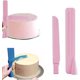 thumbnail image 3 of Raspador de pasteles para aplicar glaseado de pasteles, herramienta de decoración de pasteles ajustable para pasteles, crema, plástico, raspador de pasteles, 2 uds., 3 of 4