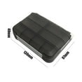thumbnail image 2 of Small Fishing Tackle Box, Portable Tackle Box Organizer Fish Lure Baits Storage Box Containers Mini Tackle Box for Hook,Jewelry, Bead, 5/8 Compartments (Black), 2 of 7