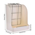 thumbnail image 3 of Huloretions Hay Feeder for Rabbit, Guinea Pig Hay Feeder with Heavy-Duty Metal Frame, Hanging Alfalfa and Timothy Hay Dispenser, Rabbit Cage Feeding Accessories, 3 of 6