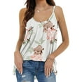 thumbnail image 2 of Innerwin Camisole Solid Color Women Tank Tops Party Sleeveless Loose Cami White M, 2 of 4