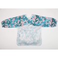 thumbnail image 3 of Sigzagor Baby Bib Camisa de manga larga con bolsillo 1-3 años Niño pequeño para niñas (Peachblossom), 3 of 5