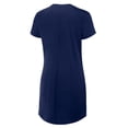 thumbnail image 3 of Women's Fanatics Navy New York Yankees Ruched Drape T-Shirt Dress, 3 of 5