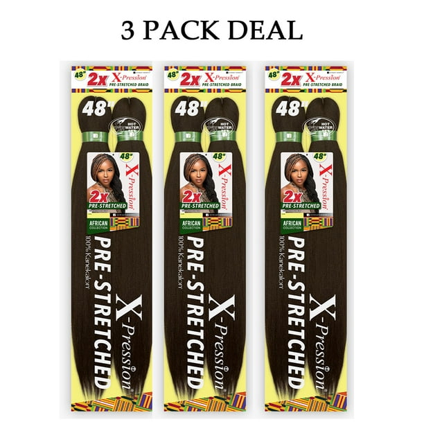 Sensationnel African Collection Jumbo Braid Pre Stretched X Pression Hair 2x 48” ( #27 Honey 3 Pack ) Sensationnel African Collection Jumbo Braid Pre Stretched X Pression Hair 2x 48” ( #27 Honey 3 Pack )