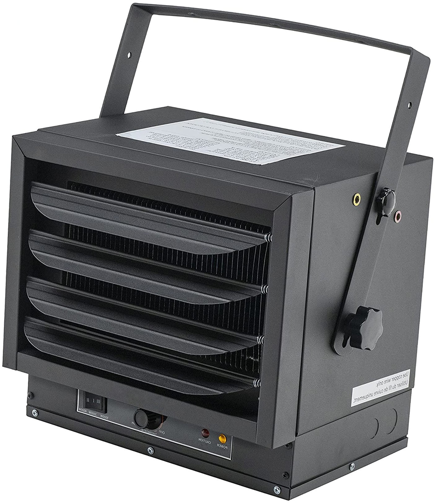 5000Watt, 240v Hard Wired FanForced Ceiling Mount Heater,Black