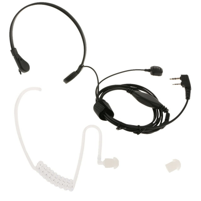 Auriculares de Tubo Acústico Encubiertos de Micrófono de Garganta Flexible con PTT de Hugo Auricular de tubo acústico