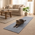 thumbnail image 5 of Wall Cat Scratcher for Indoor Cats,78"x15" Corner Cat Scratcher,Cat Scratch Pad Furniture Protector for Door & Wall,Couch, Durable Cat Scratching Board Easy Mount, Black, 5 of 6