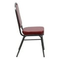 thumbnail image 6 of Emma + Oliver 4 Pack Crown Back Stacking Banquet Chair in Burgundy Vinyl - Silver Vein Frame, 6 of 12