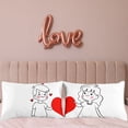 thumbnail image 1 of Dvkptbk Polyester Taie d'Oreiller en pour Couple de la Saint-Valentin, 1 of 6