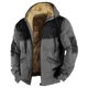 thumbnail image 1 of Men's Color Block Jacket Men's Spring And Autumn Casual Trend Zipper Hooded Jacket M, 1 of 3