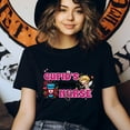 thumbnail image 3 of Cupid’s Favorite Nurse T-Shirt | Cute Valentine Graphic Tee for Nurses, Heliconia, Size XL, 3 of 6