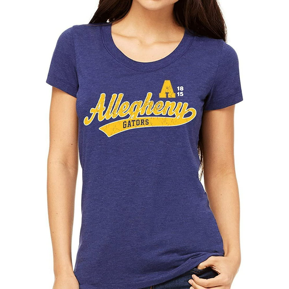 Allegheny College Gators NCAA Old School Sport Tail Women's T-Shirt ...