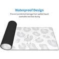 thumbnail image 4 of Gray Leopard Print Gaming Mouse Pad Large Mouse Pad (31.5x11.8 Inch) Non-Slip Rubber Base Large Desk Mat Desk Protector for Home Office Gaming Work, 4 of 6