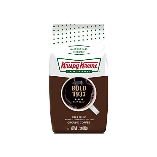 Krispy Kreme Doughnuts, Bold 1937, Dark Roast, Ground Coffee, Bagged 12