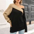 thumbnail image 4 of Lindreshi Sweaters for Women Trendy Clearance Women Casual Comfortable Fashion Pullover Long Sleeve V-Neck Sweater, 4 of 8