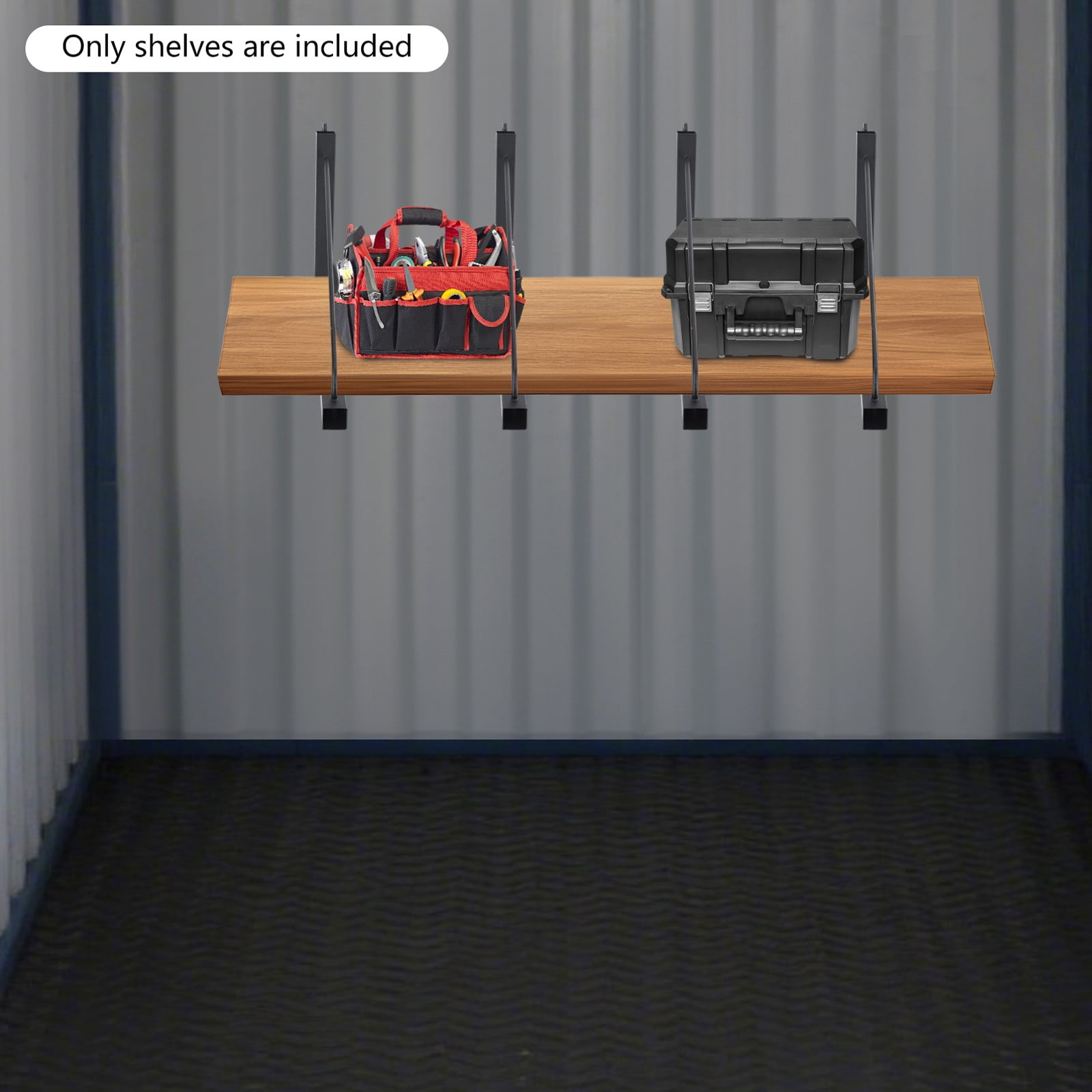 4 Pack Container Shelf Bracket, Shipping Container Brackets, Cargo Container Shelving Bracket for Storing Tools, Goods, Parcels