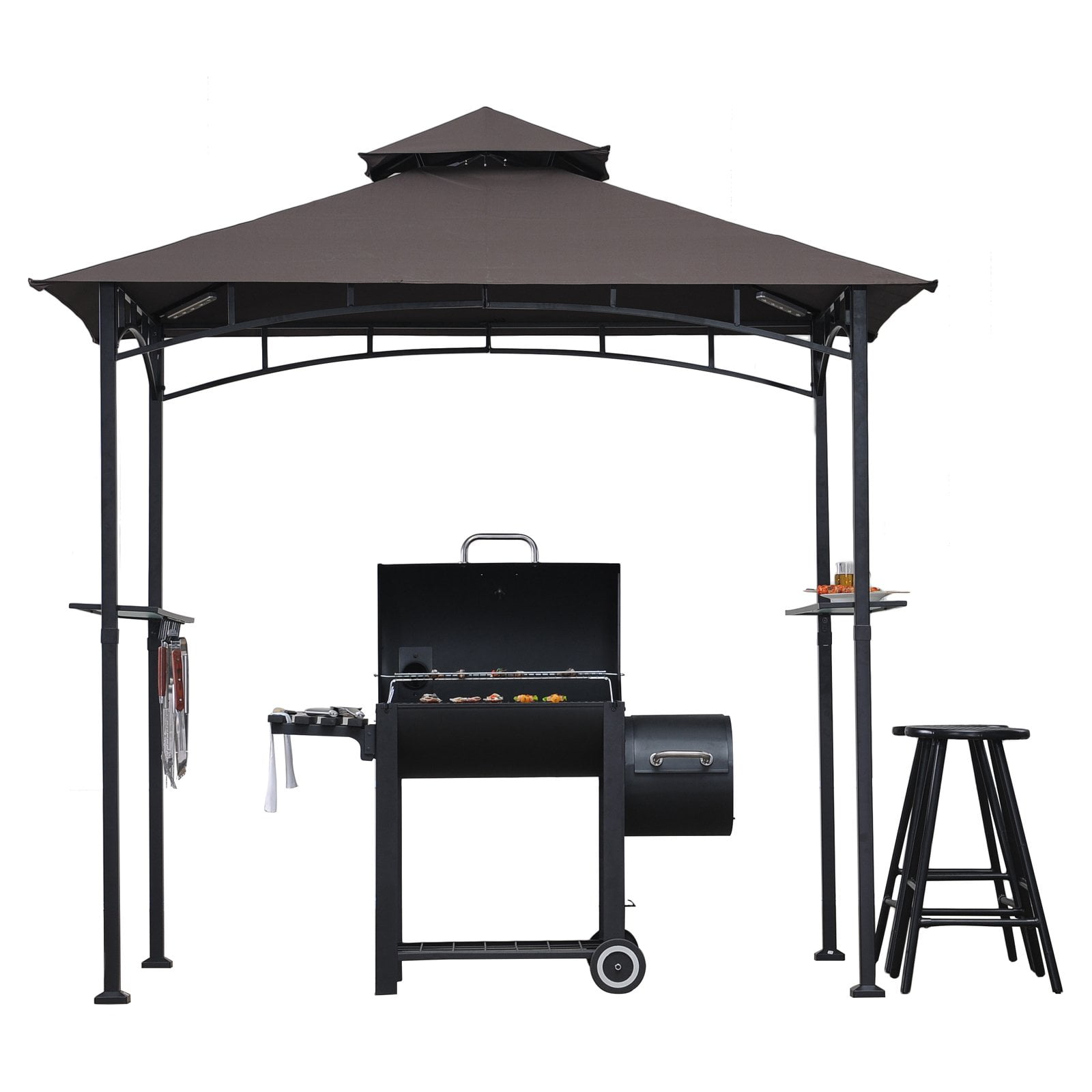 Sunjoy 8 x 5 ft. Hacienda Grill Gazebo