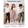thumbnail image 5 of Girls Leggings Kids5 Pack Cotton Full‑Length Stretch Pants Basic Toddler Daily Wear 3T‑12, 5 of 7
