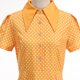thumbnail image 2 of TaTaai Womens Casual Vintage Polka Dot Print Stand Collar Short Sleeve Button Down Flared Dress Elegant Fashion Lightweight Spring Summer Outfits Gift, 2 of 4