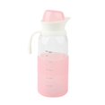 thumbnail image 1 of 650ml Portable Desktop Simple Girl Glass Water Bottle, 1 of 5