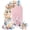 Pink, variant on Pink Gnomes Christmas Arch Backdrop Cover 5x2.1 Ft, Spandex Wedding Arch Stand Cover, Pink Xmas Snowflake Winter Rustic Round Top Stretch Fitted Background Covers for Birthday Ceremony Party Decor