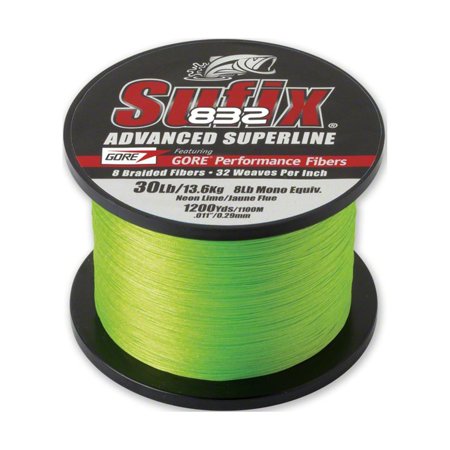 UPC: 0024777669093 | Sufix 832 Braid 10lb Line Neon Lime 1200 Yds