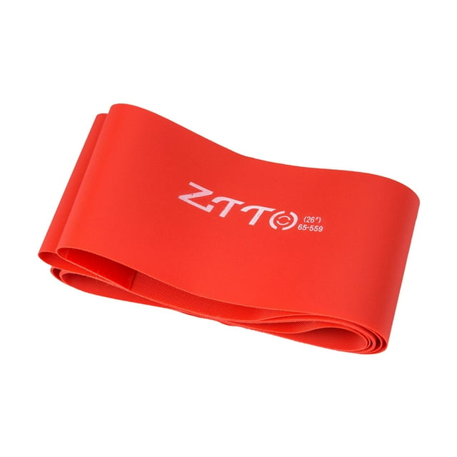 Forro de nailon ligero para neumáticos de bicicleta de 20/26 pulgadas, fino y antipinchazos. 26 pulgadas rojo 65 mm