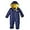 Navy, variant on iXtreme Baby Boys Snowsuit - Cozy Fleece-Lined Winter Snowsuit - Baby Pram Bodysuit with Hood