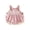 Pink, variant on Loicainy Infant Baby Girl 1st Birthday Overall Romper 6 12 18 Months Letter Embroidery Sleeveless Bodysuit