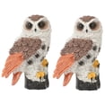 thumbnail image 4 of Set of 2 Resin Owl Figurines for Sand Table Decor, Realistic Owl Statues, Decorative Owl Ornaments for Home and Garden, 4 of 8