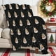 thumbnail image 1 of Manta Navideña de Franela Suave y Ligera de Forro Polar Negro de 140 X 190 Cm | Manta Acogedora y Cálida para La Siesta | Regalo Navideño Duradero y Lavable para Uso En Casa, Oficina y Exteriores, 1 of 6