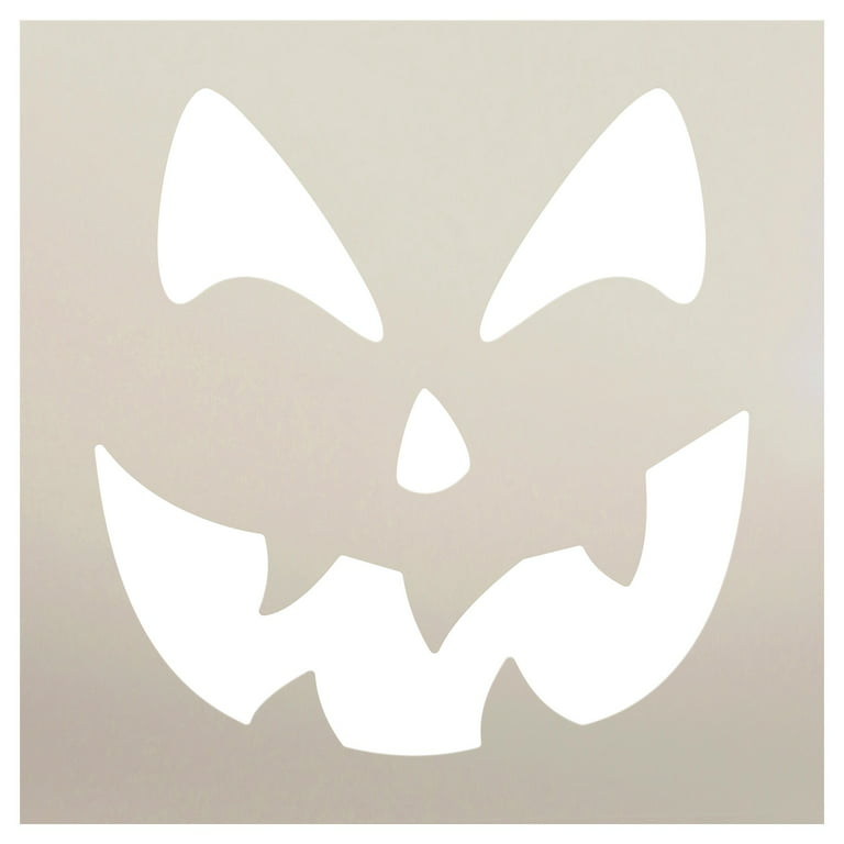 DIY Art Reusable Stencil Silhouette Halloween Jack O Lantern