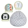 thumbnail image 6 of Majestic Home Goods Small Bean Bag Links Gray, 6 of 6