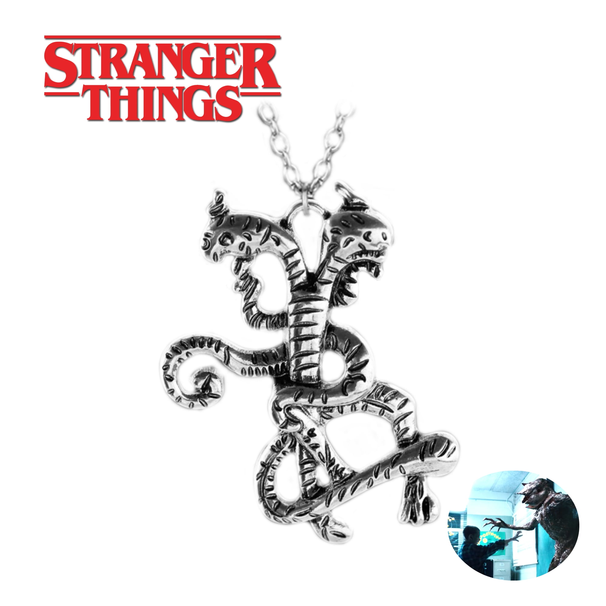 Stranger Things Demogorgon Pendant Jewellery TV Show Necklace Eleven Quality 