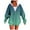 Green 02, variant on Yievot Hooded Sweatshirts for Women Casual Full Zip Long Sleeve Sport Sweatshirt Gradient Color Regular Fit Fall Jogging Jackets