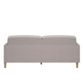 thumbnail image 6 of Mainstays Claremonte 78" Tufted 3 Seater Sofa Couch with Throw Cushions, Light Gray Linen, 6 of 13