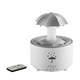 thumbnail image 4 of Difusor de aceites esenciales con luces LED para dormitorio, chimenea, humidificador de aire con forma de gota de lluvia Blanco, 4 of 9
