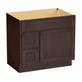 thumbnail image 2 of Vanity Art 36 Inch Single Shutter Door Bathroom Vanity Base Cabinet with 2 Functioning Shaker Drawers, Strudy Floor Mount Storage Cabinet Organizer for Bedroom, Living Room, Kitchen, VA4036-2LB, 2 of 12